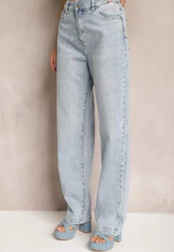 Niebieskie Jeansy Szerokie Tryphopis