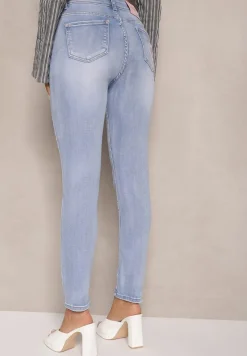 Niebieskie Jeansy z Bawełną Typu Skinny Jorivaes