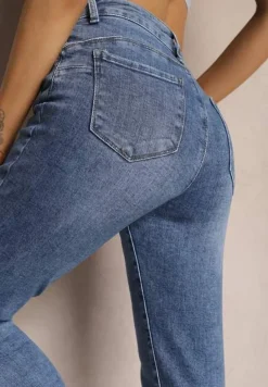 Niebieskie Klasyczne Jeansy o Fasonie Regular Fiacera