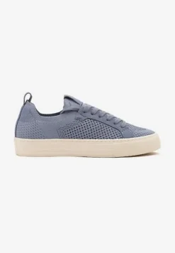 Niebieskie Siateczkowe Sneakersy Ozdobione Metaliczną Nicią Nimiarene