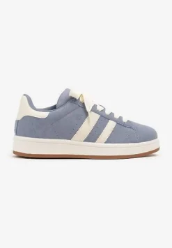 Niebieskie Sneakersy Ozdobione Paskami Dolirenna