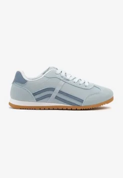 Niebieskie Sneakersy Typu Klasyczne Tenisówki Zdobione Przeszyciami Zardiva