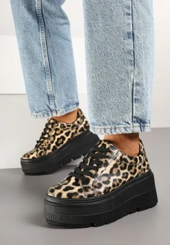 Panterkowe Sneakersy Vices na Grubej Podeszwie Tuliri