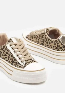 Panterkowe Trampki na Platformie w Casualowym Stylu Ravilne
