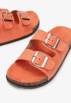 Pomarańczowe Klapki Dorinore