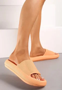Pomarańczowe Klapki Oreithano