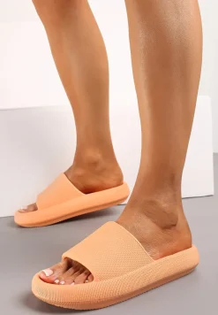 Pomarańczowe Klapki Oreithano