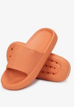 Pomarańczowe Klapki Oreithano