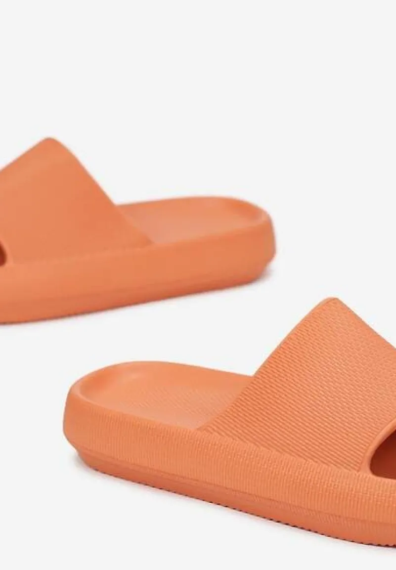 Pomarańczowe Klapki Oreithano