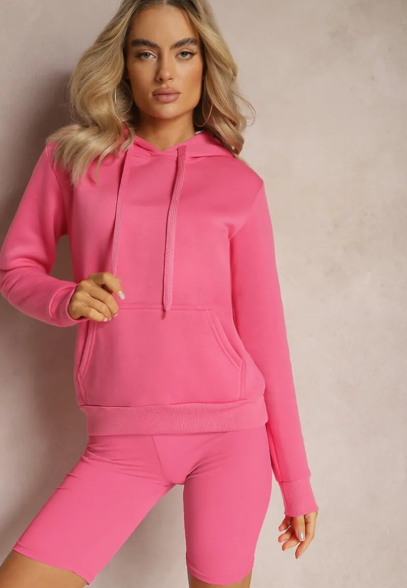 Różowa Bluza z Kapturem Corbetes