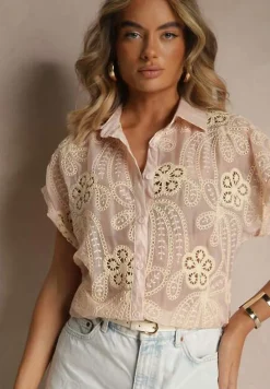 Różowa Koszula z Kwiatowym Motywem Zimessae