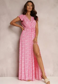 Różowa Sukienka z Wiskozy Appamene