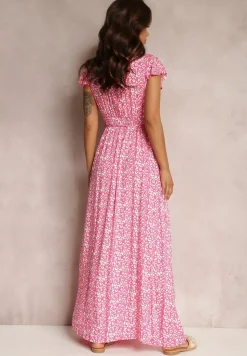 Różowa Sukienka z Wiskozy Appamene