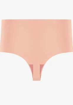 Różowe Bezszwowe Majtki High Waist Kolunea