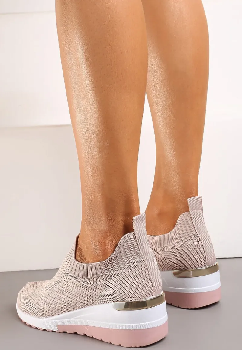 Różowe Buty Sportowe Mellasia