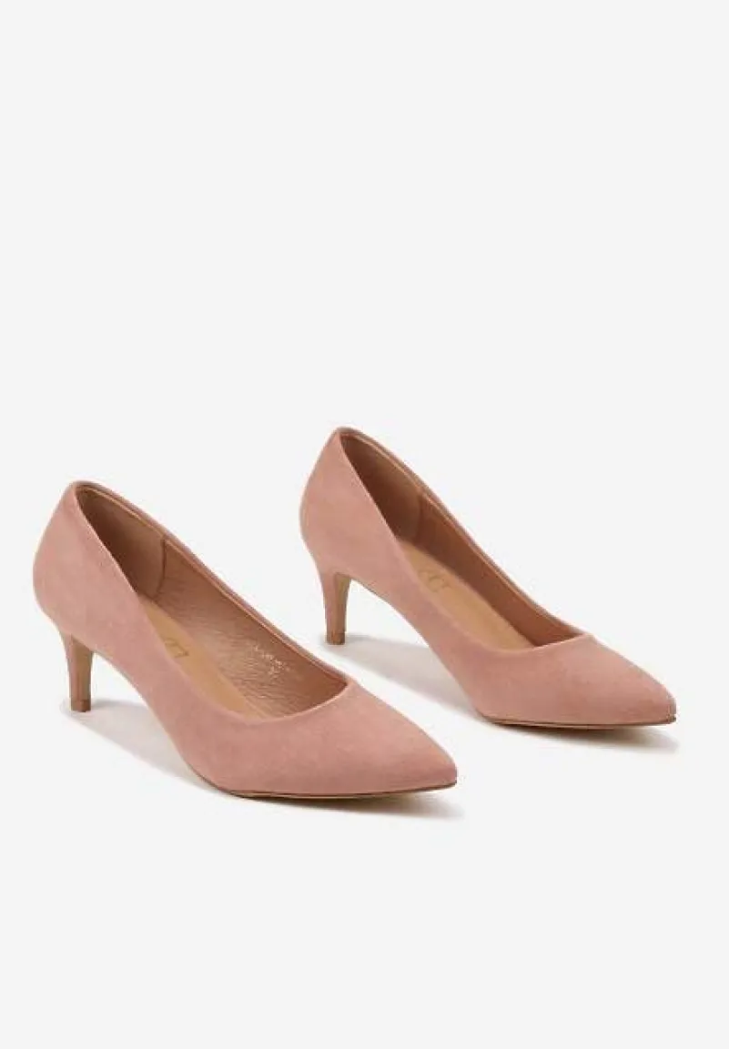 Różowe Czółenka Vices na Szpilce w Klasycznym Stylu Savora