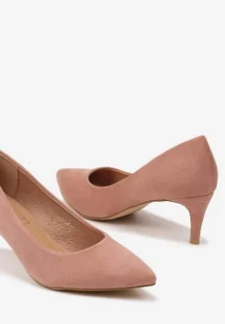 Różowe Czółenka Vices na Szpilce w Klasycznym Stylu Savora