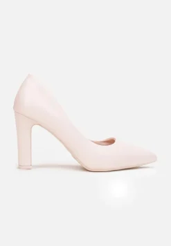 Różowe Czółenka ze Szpiczastym Noskiem Marnera