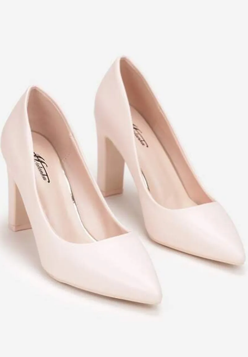 Różowe Czółenka ze Szpiczastym Noskiem Marnera