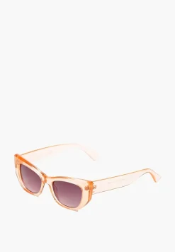 Różowe Designerskie Okulary Przeciwsłoneczne z Filtrem UV z Lekkiego Tworzywa Quesdia