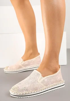 Różowe Espadryle z Ozdobną Plecionką Eranoria