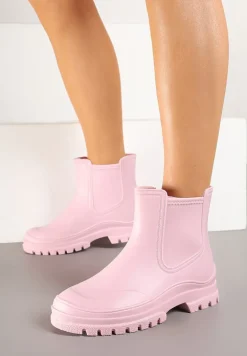 Różowe Kalosze w Stylu Sztybletów Aslovia