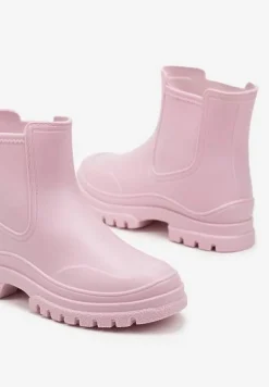 Różowe Kalosze w Stylu Sztybletów Aslovia