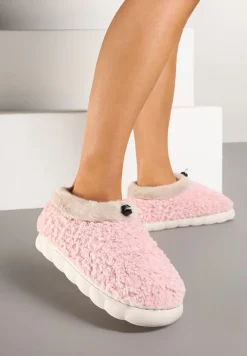 Różowe Kapcie Vices z Futerkiem i Dodatkowym Ściągaczem Calavina