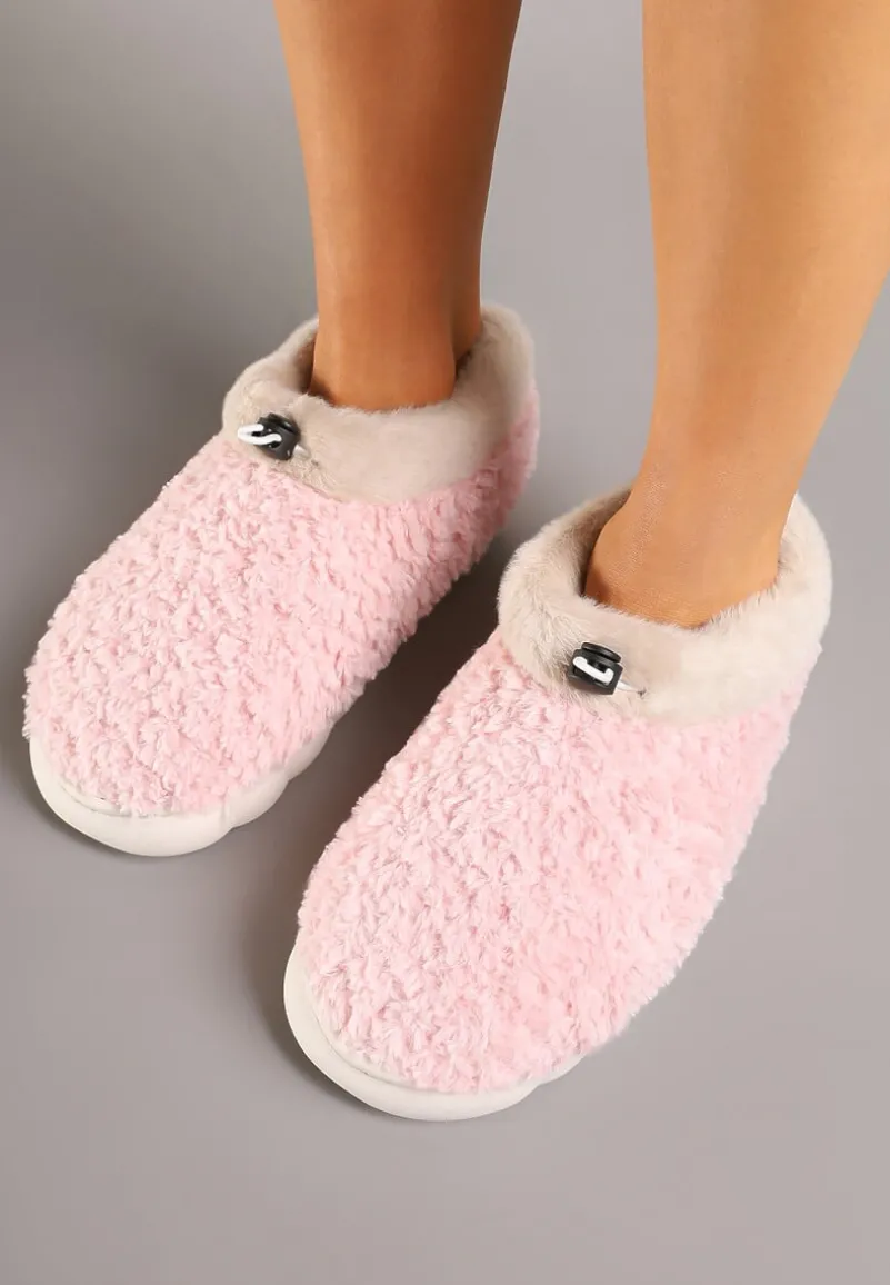 Różowe Kapcie Vices z Futerkiem i Dodatkowym Ściągaczem Calavina
