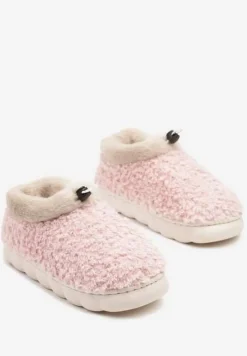 Różowe Kapcie Vices z Futerkiem i Dodatkowym Ściągaczem Calavina