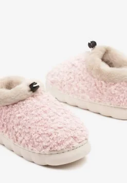 Różowe Kapcie Vices z Futerkiem i Dodatkowym Ściągaczem Calavina