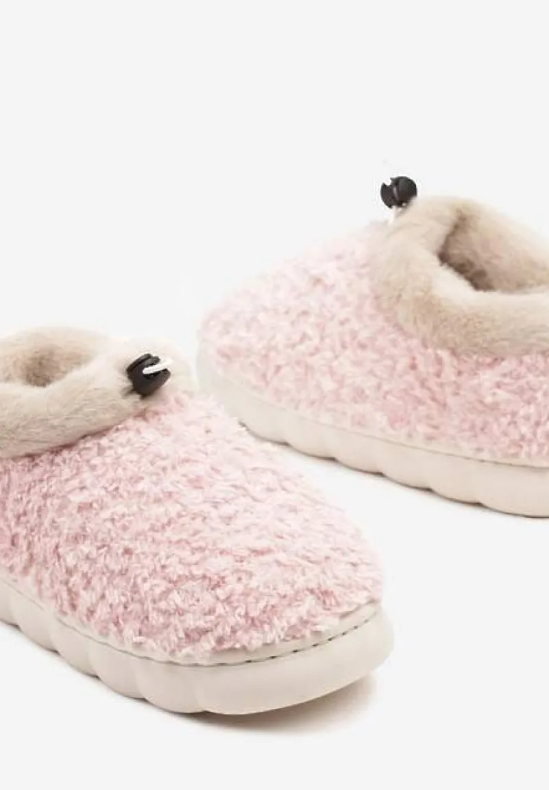 Różowe Kapcie Vices z Futerkiem i Dodatkowym Ściągaczem Calavina