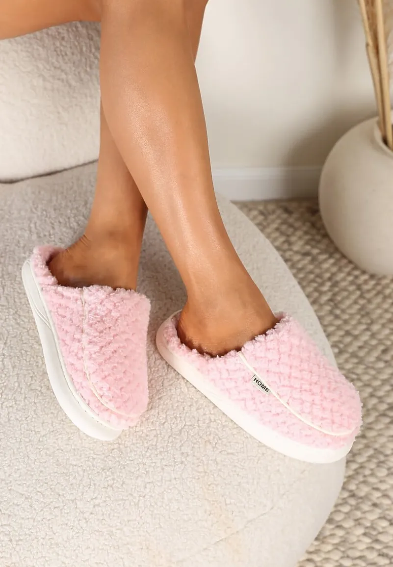 Różowe Kapcie z Miękkiego Kożuszkowego Futerka Lilissa