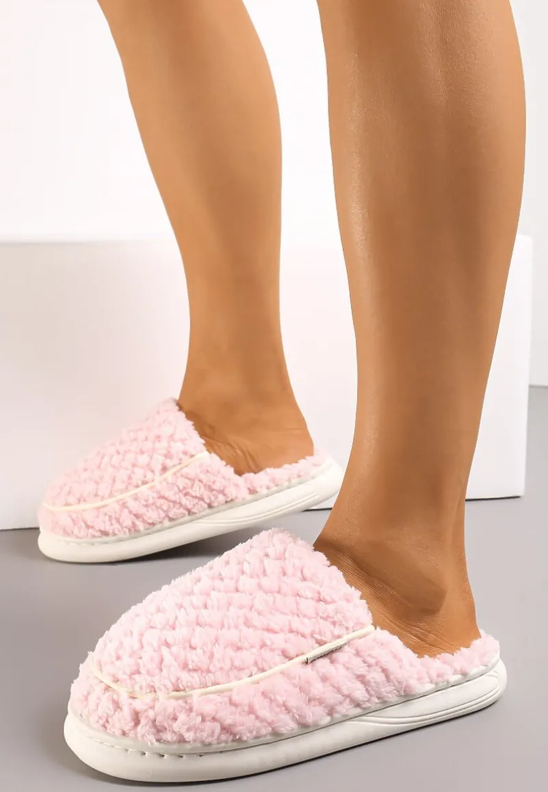 Różowe Kapcie z Miękkiego Kożuszkowego Futerka Lilissa