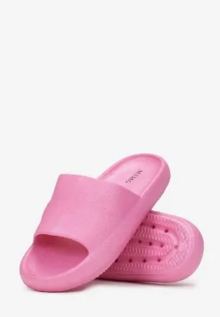 Różowe Klapki Basenowe na Grubej Podeszwie Welija