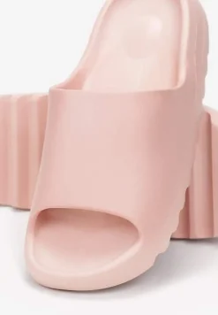 Różowe Klapki z Pianki z Odkrytym Noskiem Birea