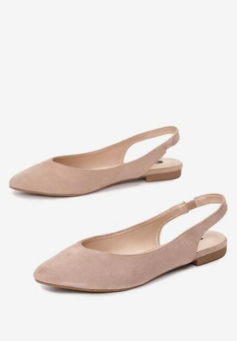 Różowe Sandały z Odkrytą Piętą i Noskiem Typu Migdałek Nemegoria