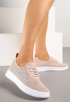 Różowe Siateczkowe Buty Sportowe Sneakersy Eravessa