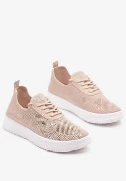 Różowe Siateczkowe Buty Sportowe Sneakersy Eravessa