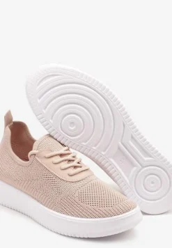 Różowe Siateczkowe Buty Sportowe Sneakersy Eravessa