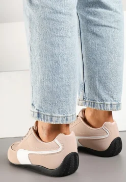 Różowe Sneakersy Typu Klasyczne Tenisówki Zelritia