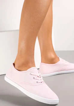 Różowe Sznurowane Tenisówki Przed Kostkę Jennessa