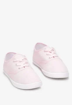 Różowe Sznurowane Tenisówki Przed Kostkę Jennessa