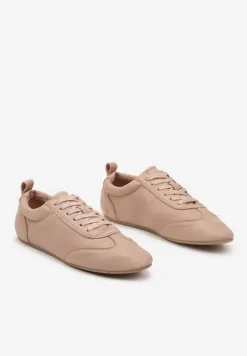 Różowe Tenisówki bez Zdobień z Ekoskóry Verillis