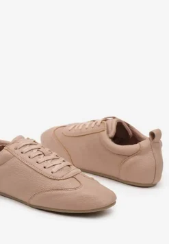 Różowe Tenisówki bez Zdobień z Ekoskóry Verillis