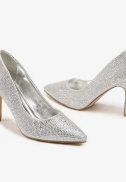 Srebrne Cyrkoniowe Szpilki ze Szpiczastym Noskiem Derinia