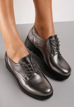 Srebrne Półbuty Kaliyan