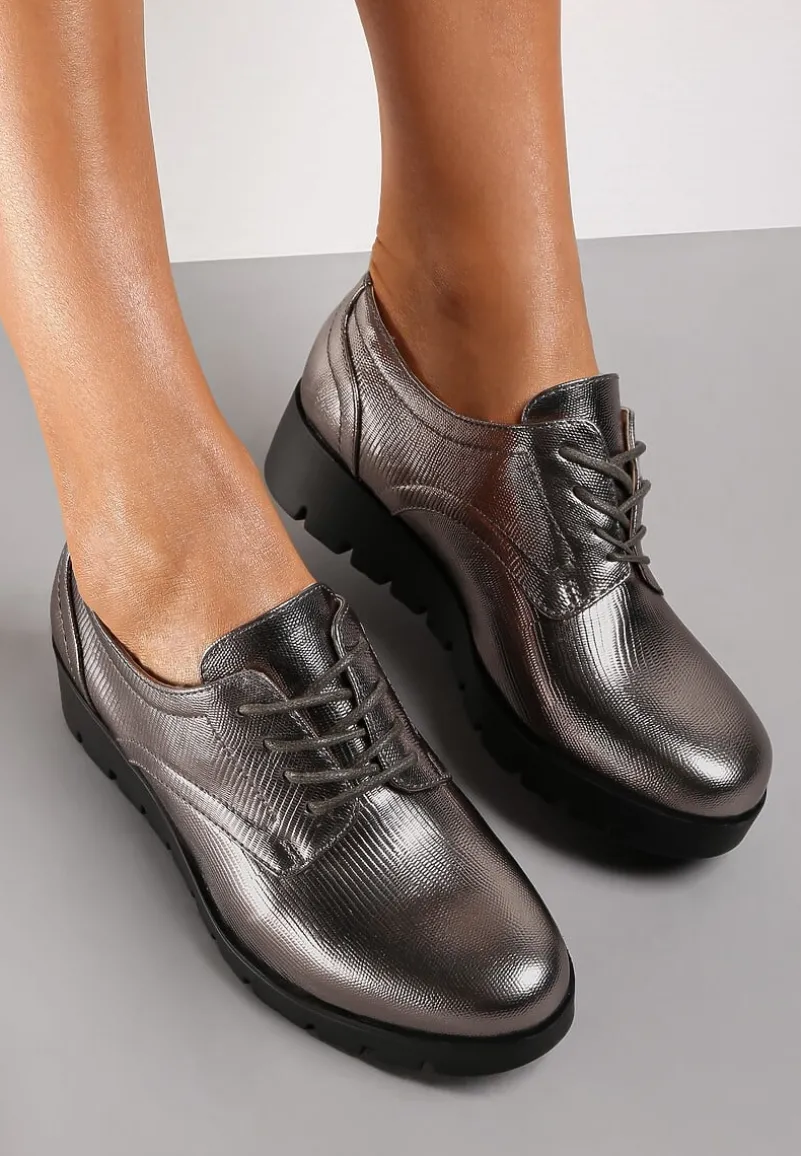 Srebrne Półbuty Kaliyan