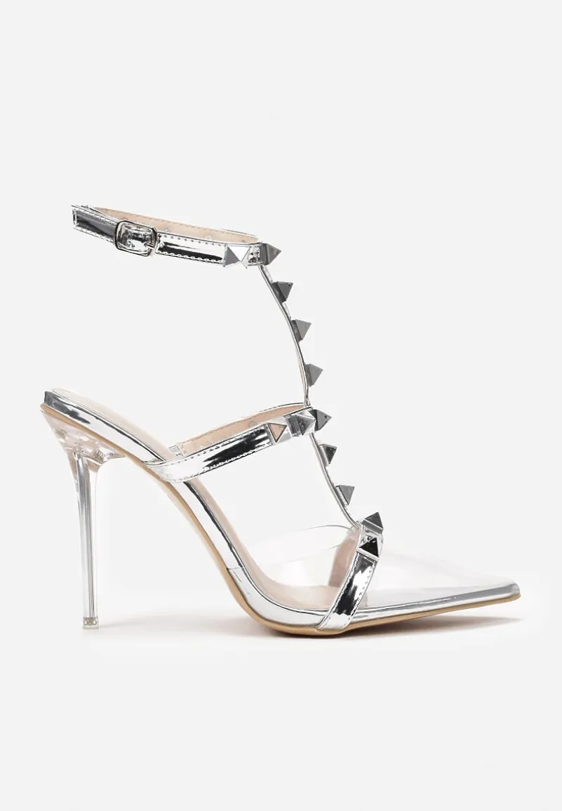 Srebrne Sandały Trusami