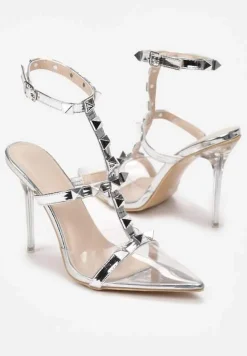 Srebrne Sandały Trusami